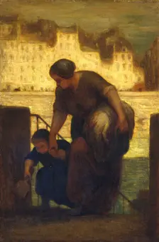 The Laundress, 186[3?]. Creator: Honore Daumier