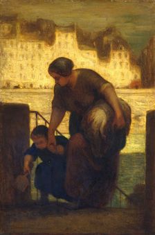 The Laundress, 186[3?]. Creator: Honore Daumier