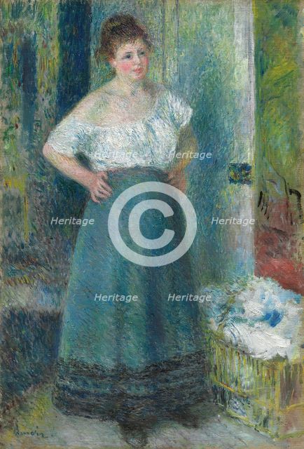 The Laundress, 1877/79. Creator: Pierre-Auguste Renoir.