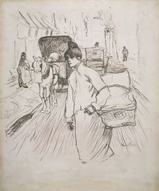 The Laundress, 1888. Creator: Henri de Toulouse-Lautrec (French, 1864-1901)