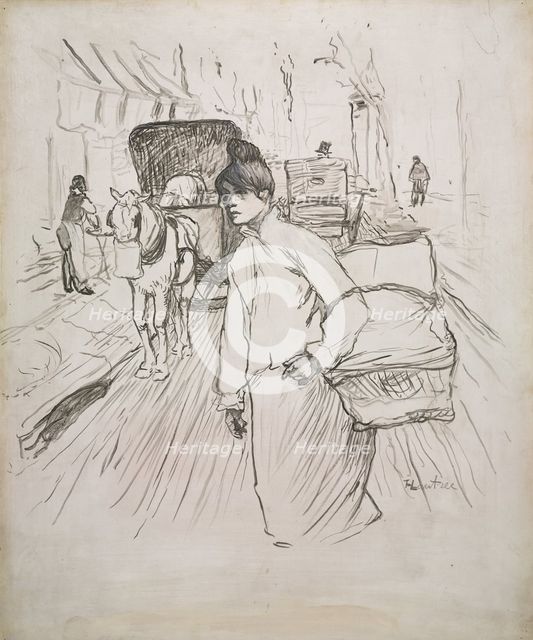 The Laundress, 1888. Creator: Henri de Toulouse-Lautrec (French, 1864-1901).