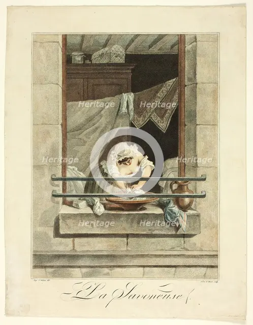 The Laundress, c. 1793. Creator: Julien et Moret.