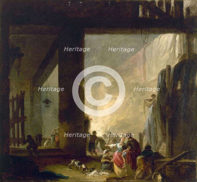The Laundry. Artist: Robert, Hubert (1733-1808)