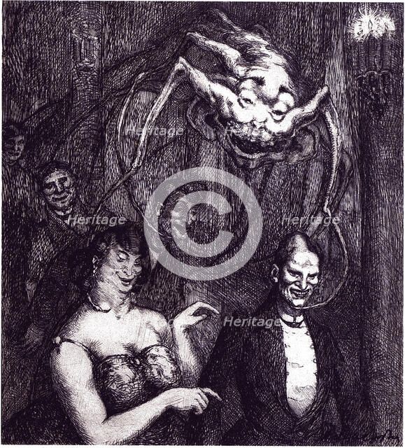 The Laugh, 1910. Creator: Vasyl' Masyutin.