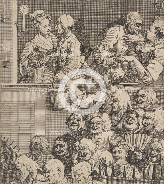 The Laughing Audience, December 1733., December 1733. Creator: William Hogarth.