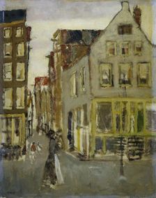 The Lauriergracht at the Tweede Laurierdwarsstraat, 1917-1918. Creator: George Hendrik Breitner