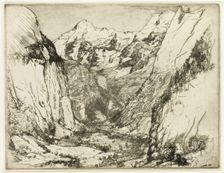 The Lauterbrunnen, 1908. Creator: Donald Shaw MacLaughlan