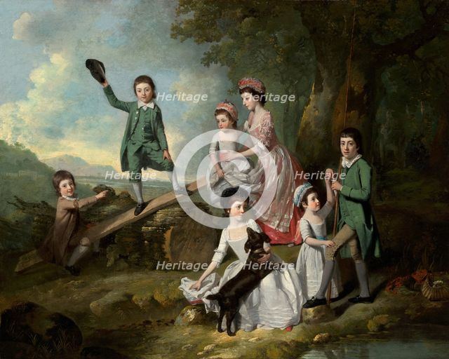 The Lavie Children, c. 1770. Creator: Johan Zoffany.