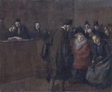 The law court (Scene de tribunal) 1910. Artist: Jean Louis Forain