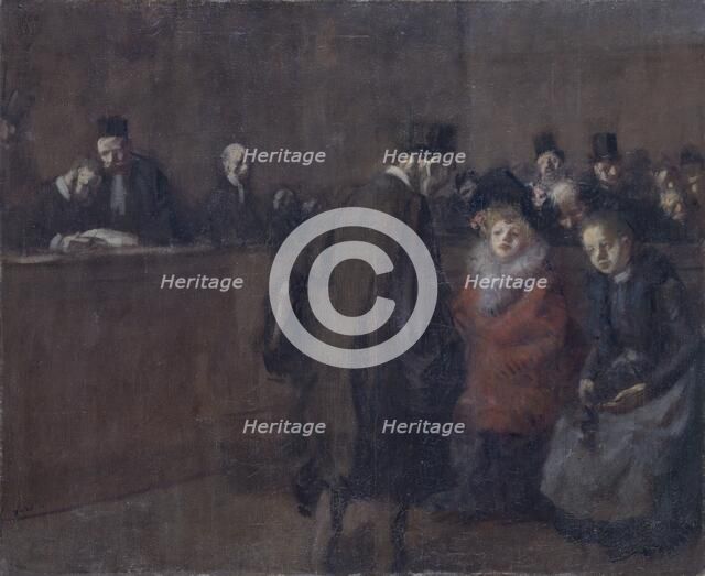 'The law court (Scene de tribunal)', 1910. Artist: Jean Louis Forain.