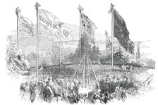 The Laying of the Foundation-Stone of Victoria College, Jersey, 1850. Creator: Unknown