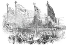 The Laying of the Foundation-Stone of Victoria College, Jersey, 1850. Creator: Unknown