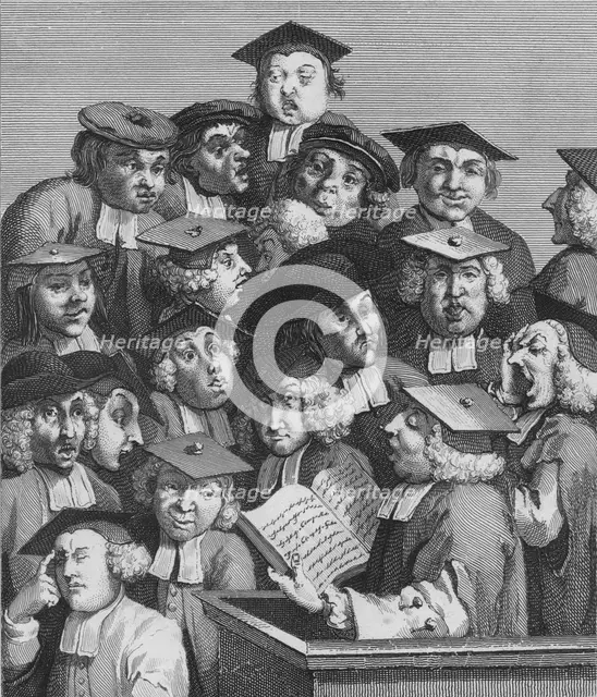 'The Lecture', 1736, (1830s). Creator: Unknown.
