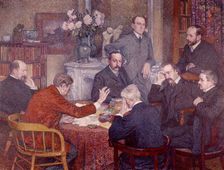 The Lecture 1903. Artist: Théo van Rysselberghe