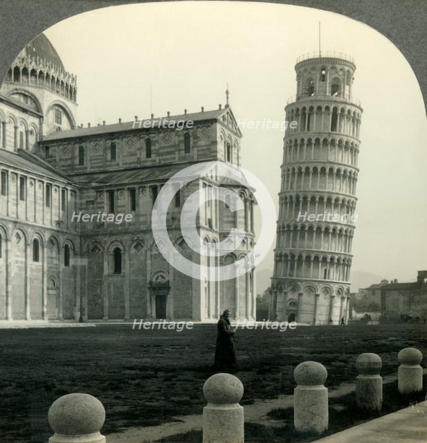 'The Leaning Tower and Eleventh Century Cathedral, Pisa, Italy', c1930s. Creator: Unknown.
