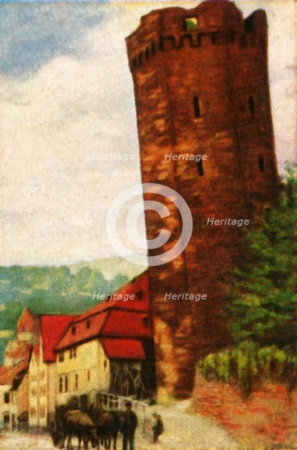 The Leaning Tower of Dausenau, c1928. Creator: Unknown.
