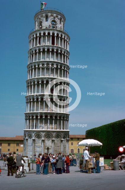 The leaning tower of Pisa, 12th century. Artist: Unknown