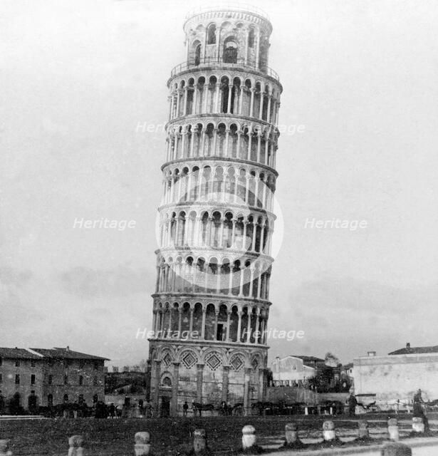 The Leaning Tower of Pisa, Italy, 1892. Artist: Unknown