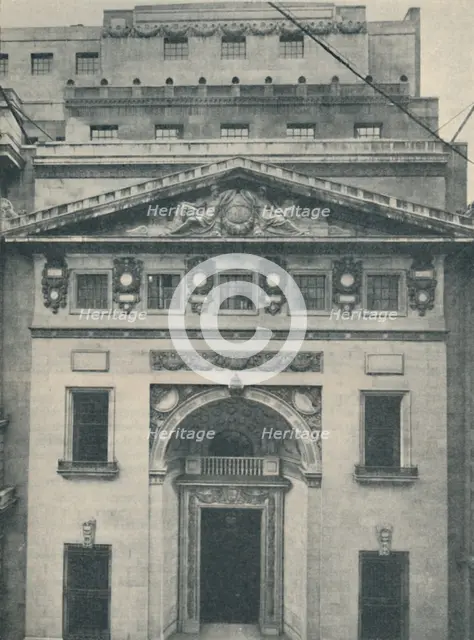 'The Leadenhall Street Entrance of Lloyd's', 1936. Artist: Unknown.