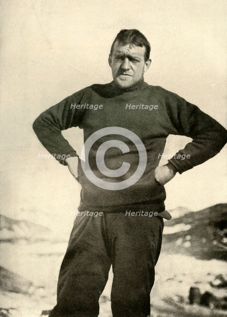 'The Leader of the Expedition in Winter Garb', c1908, (1909). Artist: Unknown.