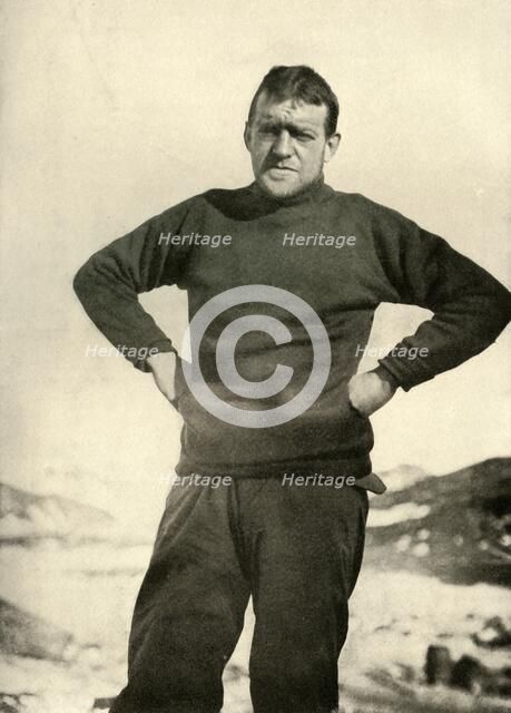 'The Leader of the Expedition in Winter Garb', c1908, (1909). Artist: Unknown.