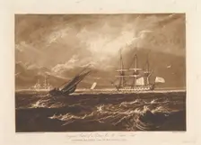 The Leader Sea Piece (Liber Studiorum, part IV, plate 20), March 29, 1809. Creator: JMW Turner