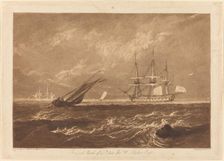The Leader Sea Piece, published 1809. Creator: JMW Turner