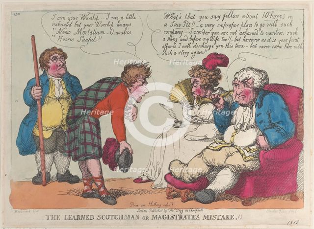 The Learned Scotchman or Magistrates Mistake.!!, 1812., 1812. Creator: Thomas Rowlandson.