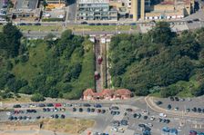 The Leas Lift funicular railway, Folkestone, Kent, 2016. Creator: Damian Grady