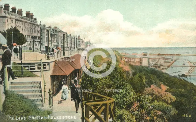 'The Leas Shelter, Folkestone', 1900s. Creator: Unknown.