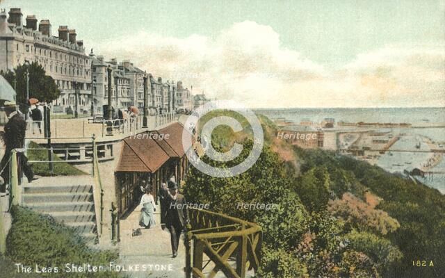 'The Leas Shelter, Folkestone', 1900s. Creator: Unknown.