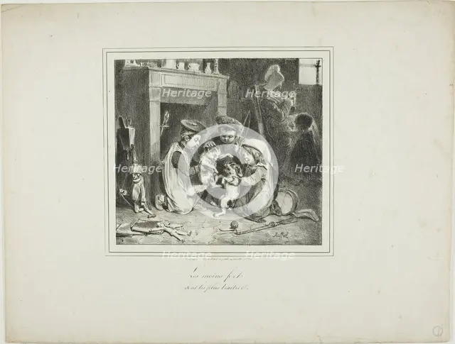 The Least Strong is the Most Treacherous, 1828. Creator: Auguste Raffet.
