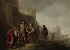 The Legates of Alexander the Great Investing the Gardener Abdalonymus with the Insignia of the Kingship of Sidon, 1649. Artist: Knüpfer, Nicolaes (1609-1655)
