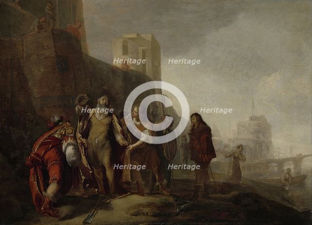 The Legates of Alexander the Great Investing the Gardener Abdalonymus with the Insignia of the Kingship of Sidon, 1649. Artist: Knüpfer, Nicolaes (1609-1655)