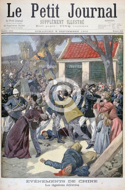 The legation deliver, Boxer Rebellion, China, 1900. Artist: Eugene Damblans