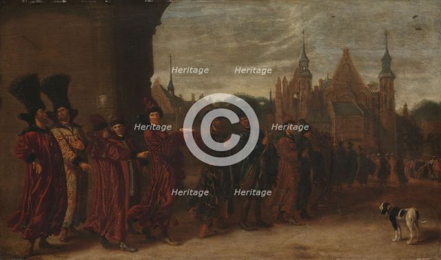 The Legation from the Tsar of Muscovy on its Way to a Meeting of the States-General in The Hague, c. Creator: Sybrand van Beest.