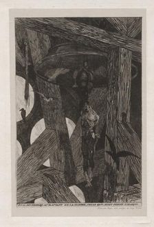 The Legend and Adventures of Ulenspiefel and Lamme Goedzak: The Hanged Man..., 1867. Creator: Félicien Rops (Belgian, 1833-1898)