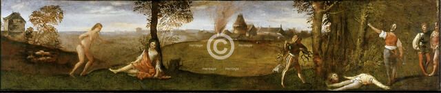 The Legend of Polydoros (The Forest of Polydorus), ca 1506-1508. Creator: Titian (1488-1576).