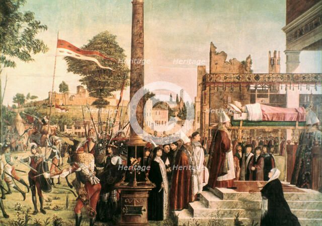 'The Legend of St. Ursula: Martyrdom and Funeral of St. Ursula', 1493. Artist: Vittore Carpaccio