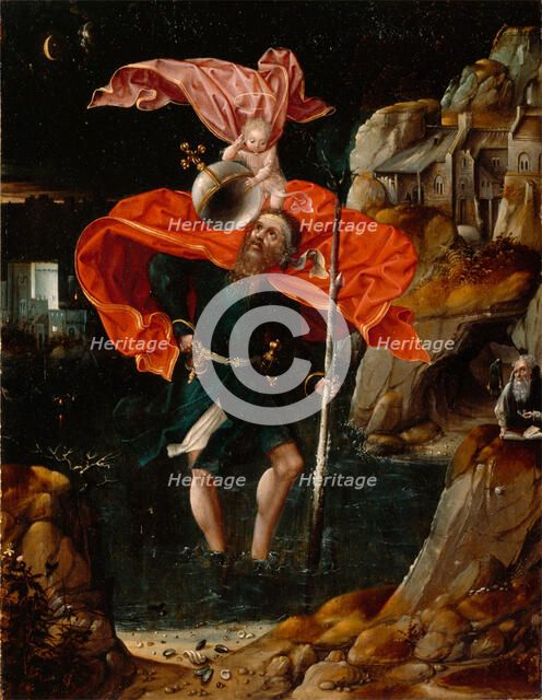 The Legend of St. Christopher, 16th century. Creator: Unknown.