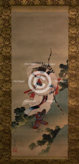 The Legendary Empress Jingu, dated 1847. Creator: Studio of Katsushika Hokusai.
