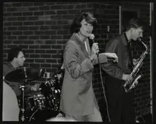 The Lee Gibson Quartet in concert at The Fairway, Welwyn Garden City, Hertfordshire, 1999. Creator: Denis Williams
