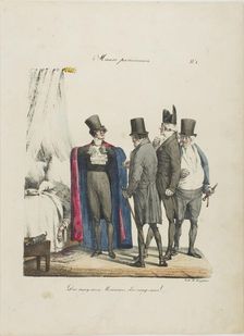 The Leeches, Messieurs, the Leeches!, c. 1825. Creator: Edme Jean Pigal