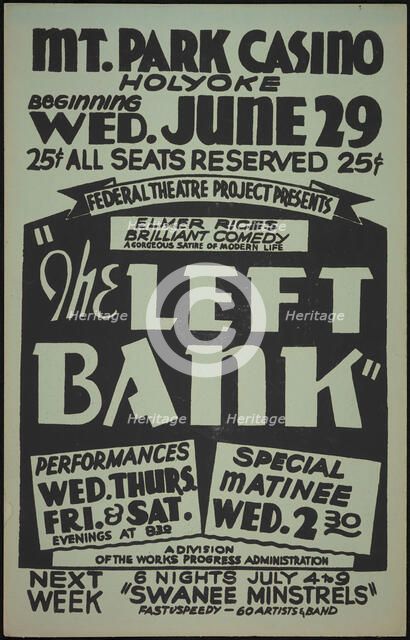 The Left Bank, Holyoke, MA, 1938. Creator: Unknown.