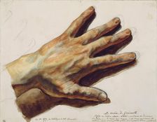 The left hand of Théodore Géricault. Creator: Delacroix, Eugène (1798-1863)