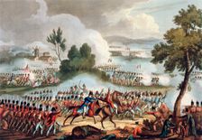 The Left Wing of the British army in Action at the Battle of Waterloo, June 18th 1815 Creator: Thomas Sutherland