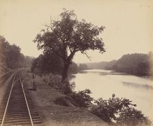 The Lehigh, At Turkey Run, c. 1895. Creator: William H Rau