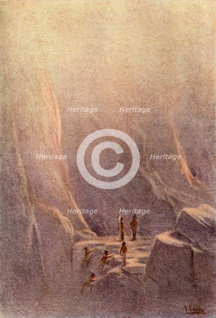 'The Lenape come to the Place of Caves', 1914. Creator: Unknown.
