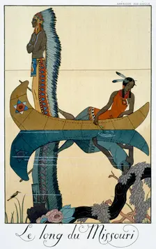 The Length of the Missouri 1922. Creator: Georges Barbier
