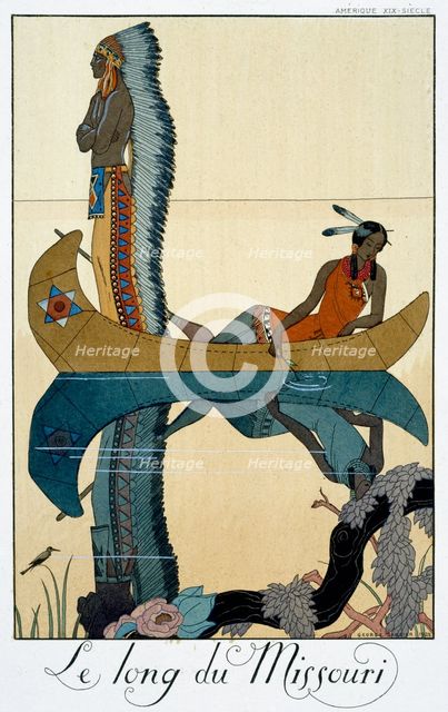 'The Length of the Missouri', 1922. Creator: Georges Barbier.